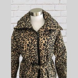 NWT J.Crew Leopard Puffer Jacket